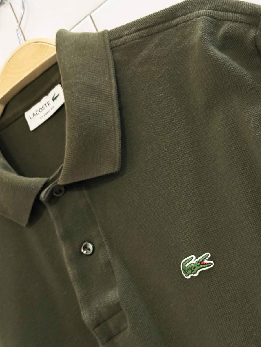 lacoste classic fit pique polo shirt - good market thrift store