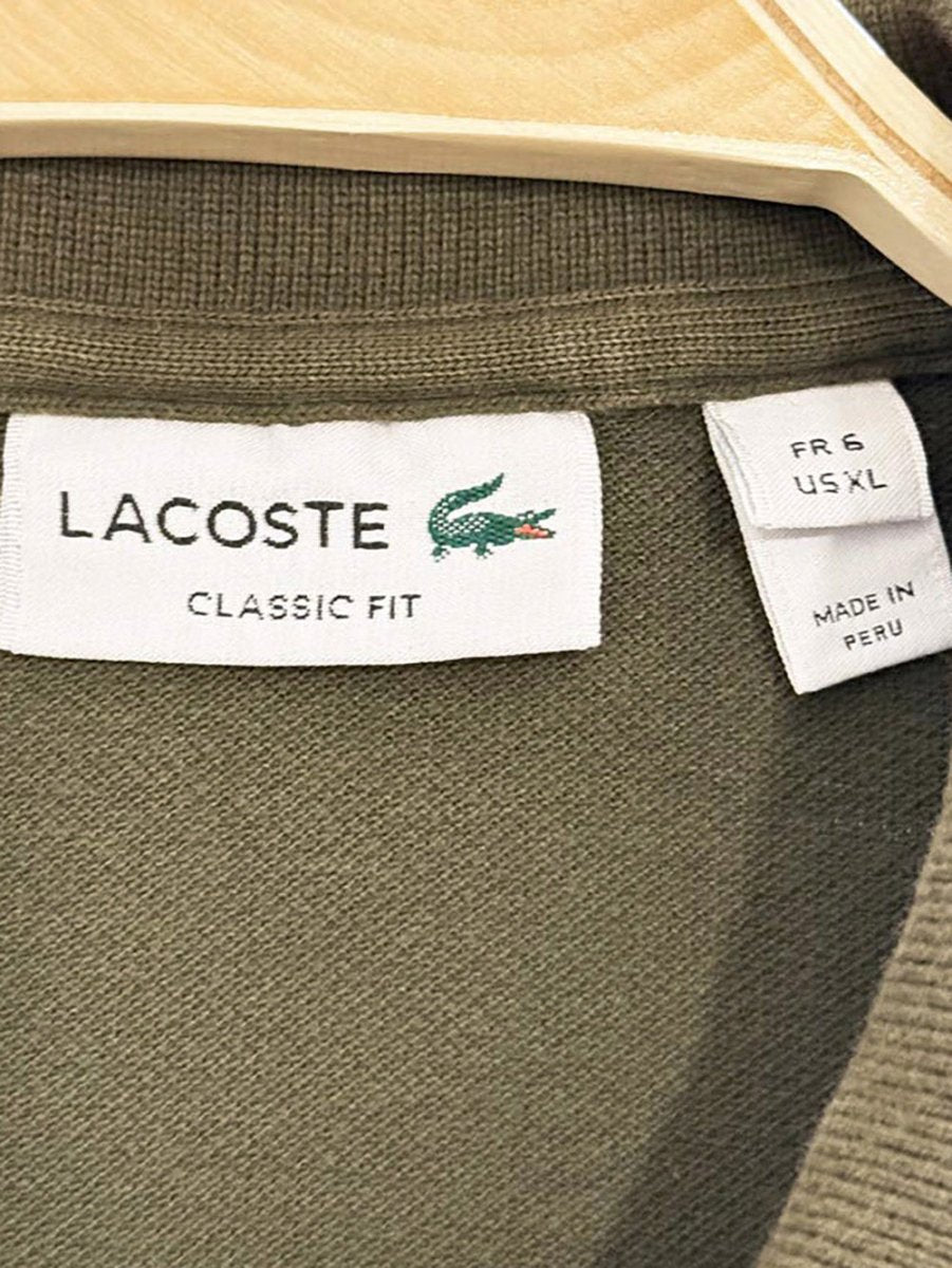 lacoste classic fit pique polo shirt - good market thrift store