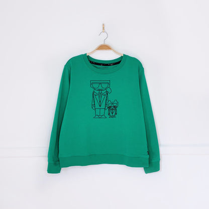 karl lagerfeld karlito + choupette graphic sweatshirt