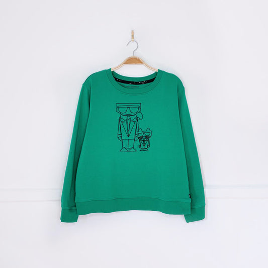 karl lagerfeld karlito + choupette graphic sweatshirt