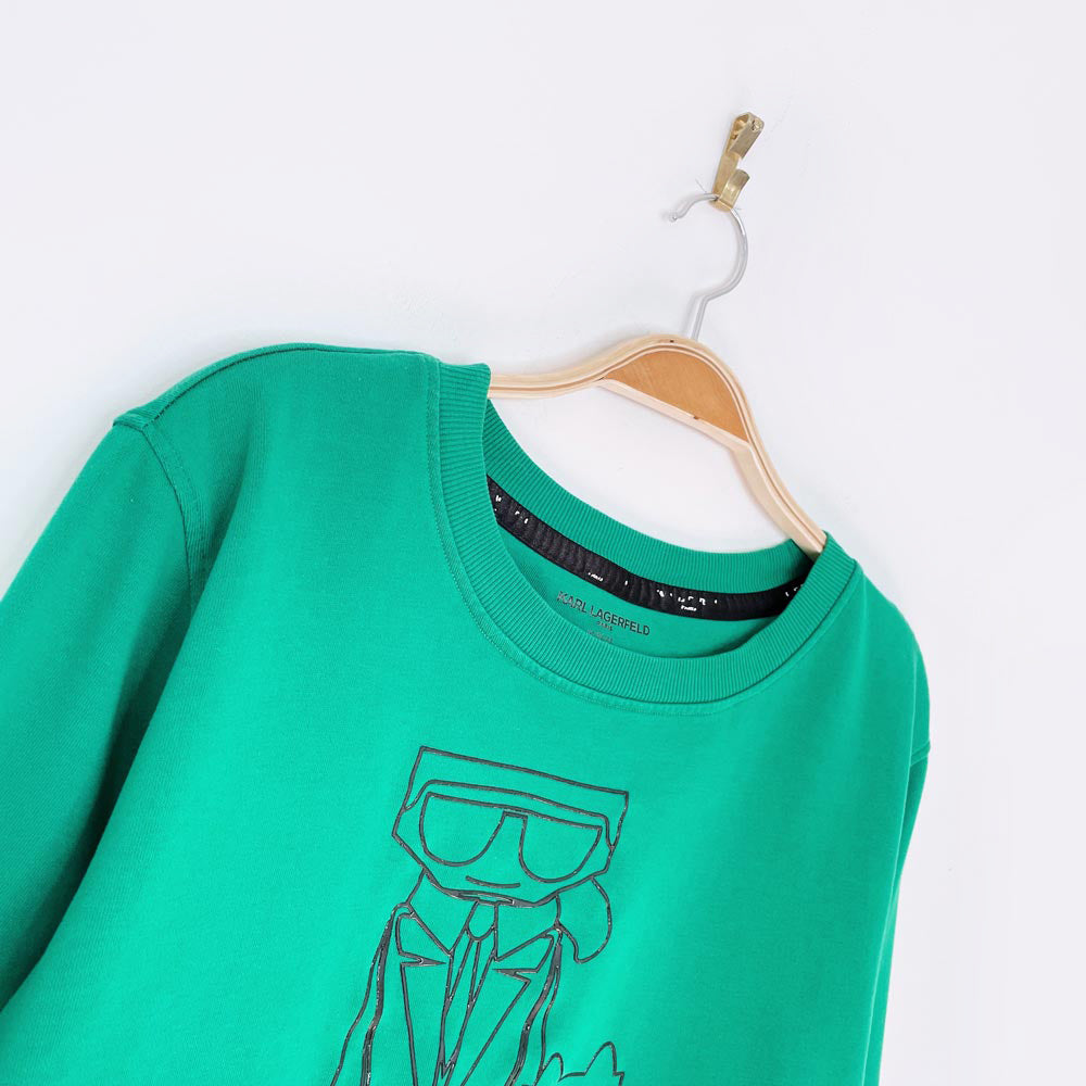 karl lagerfeld karlito + choupette graphic sweatshirt