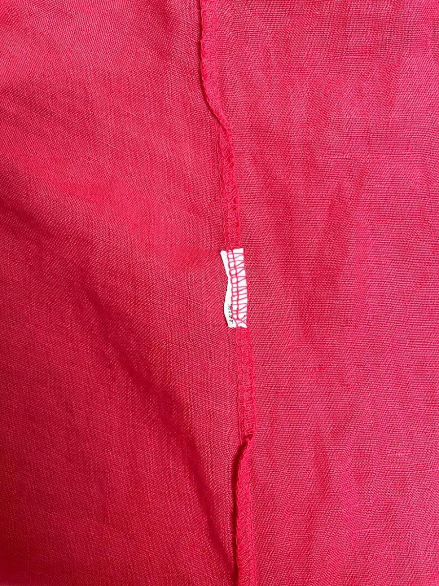 laura bianchi 100% linen wide leg relaxed jumpsuit | made in italy - good market thrift store