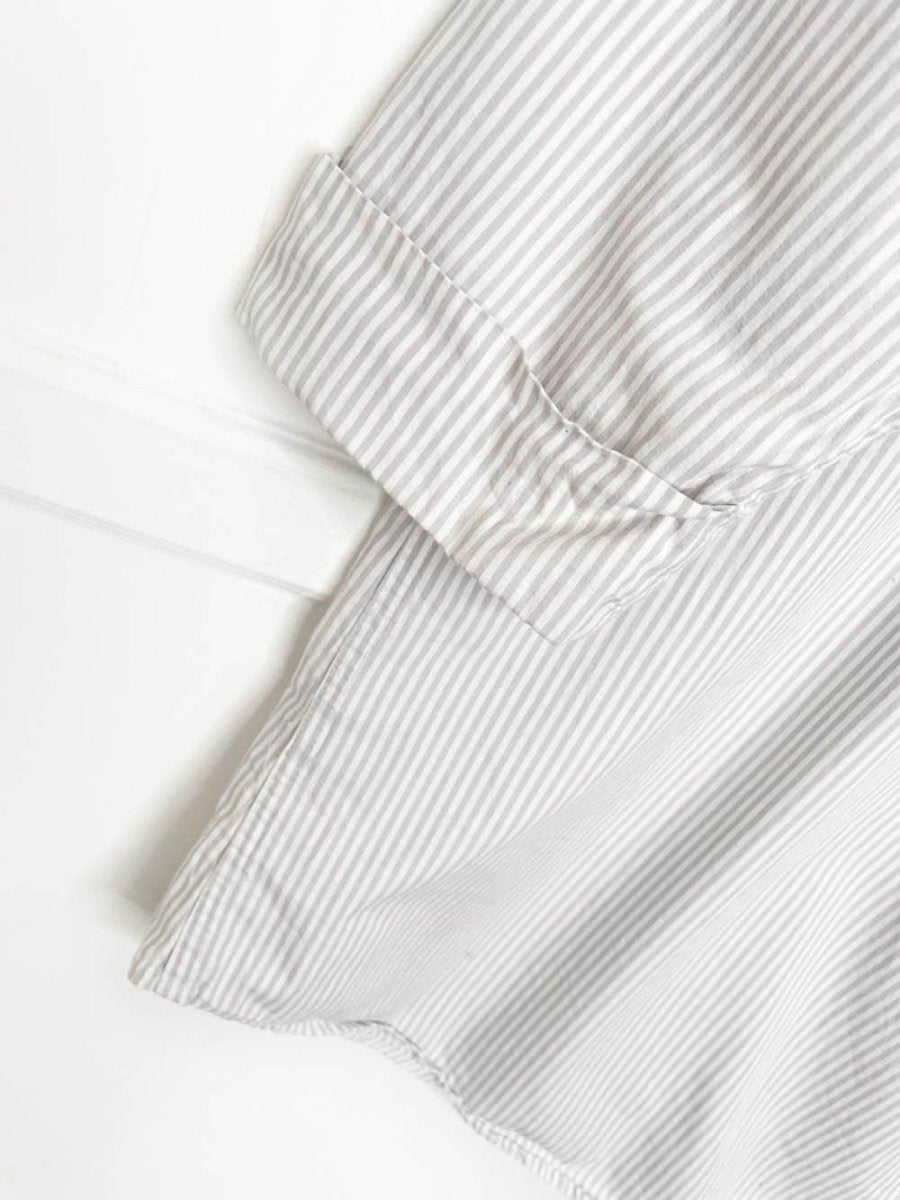 lauren ralph lauren crest pocket striped poplin boyfriend shirt - good market thrift store