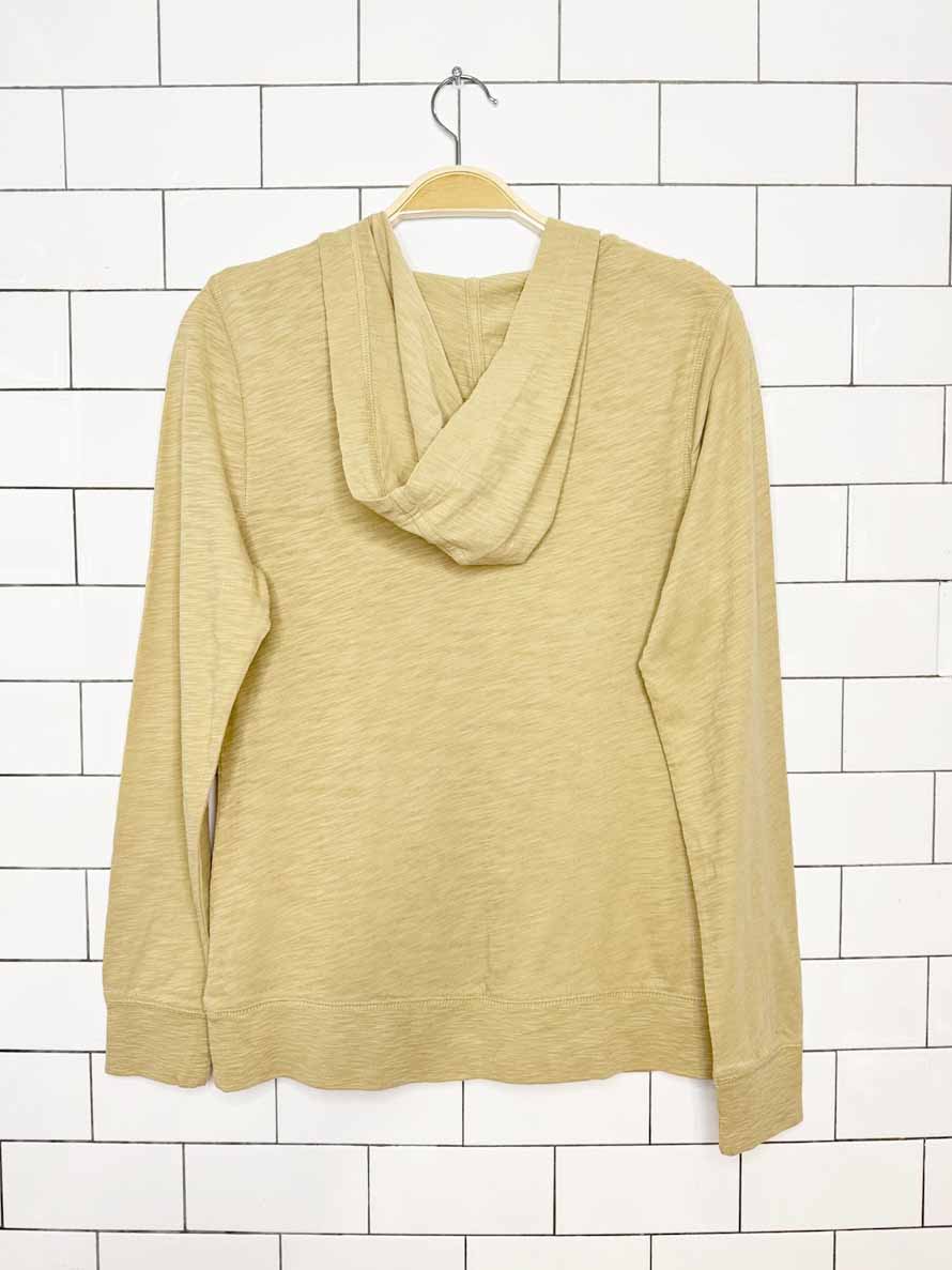 lauren ralph lauren leather lace up hooded long sleeve top - good market thrift store
