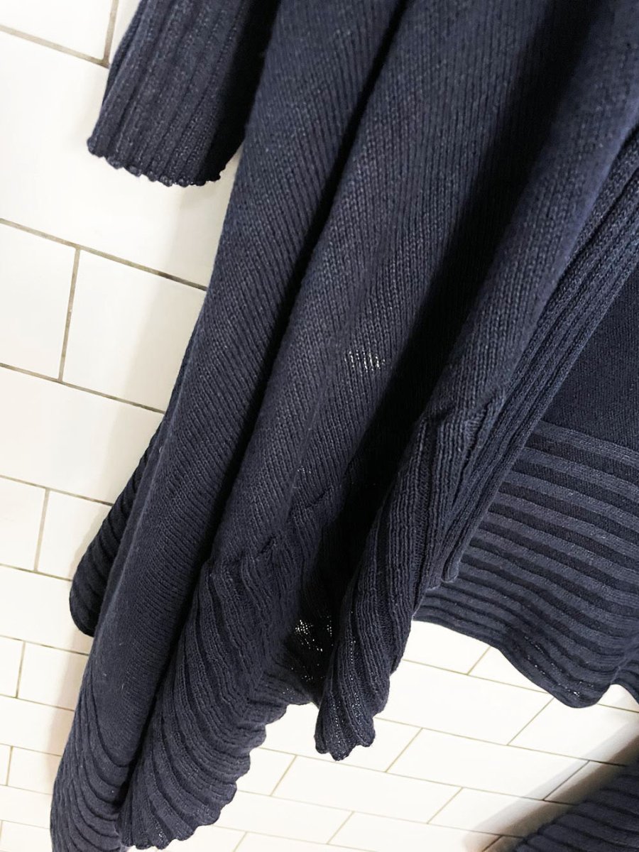 lauren ralph lauren linen-blend knit waterfall wrap cardigan - good market thrift store