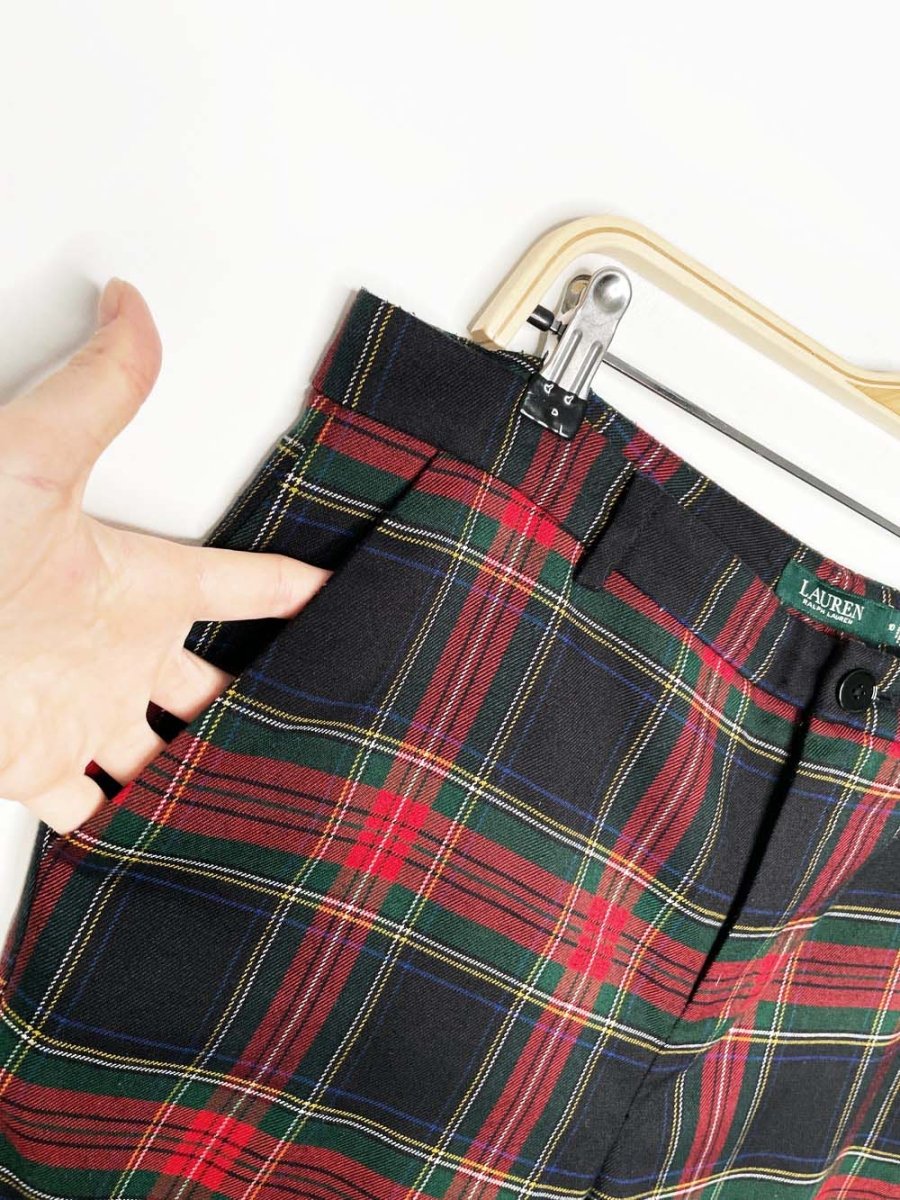 lauren RL holiday tartan trouser | ralph lauren - good market thrift store
