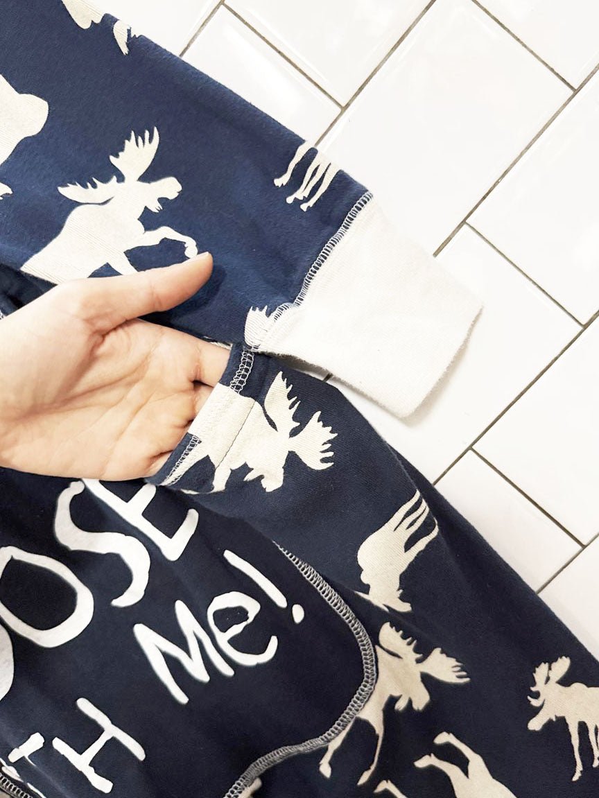 lazy one don't moose with me pyjama onesie | flap jack - good market thrift store
