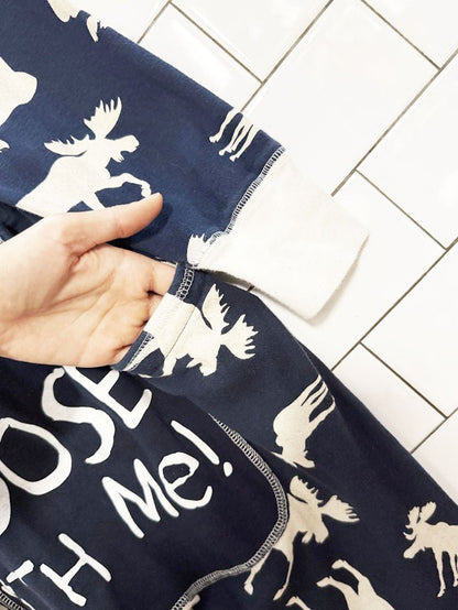 lazy one don't moose with me pyjama onesie | flap jack - good market thrift store