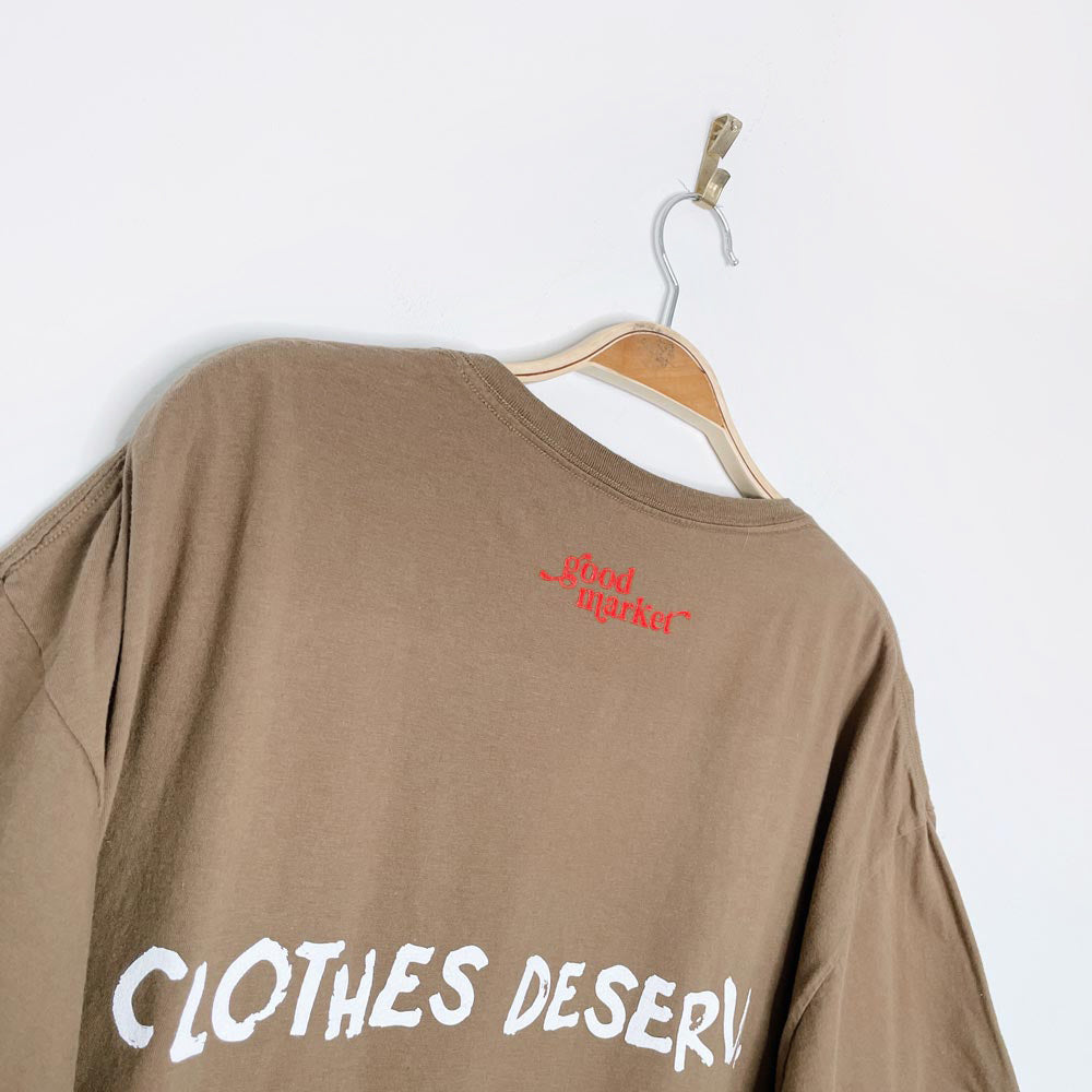 vintage 00s fruit of the loom x earth activist pocket tee