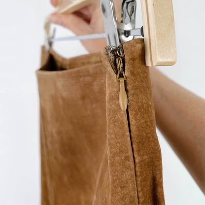 nwt vintage 00s le chateau suede western fringe skirt