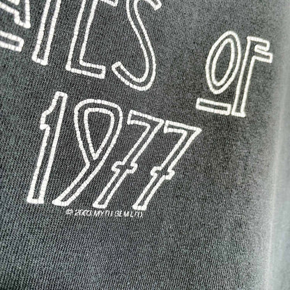 led zeppelin 2003 myth gem usa 1977 tee - size small