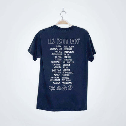 led zeppelin 2003 myth gem usa 1977 tee - size small