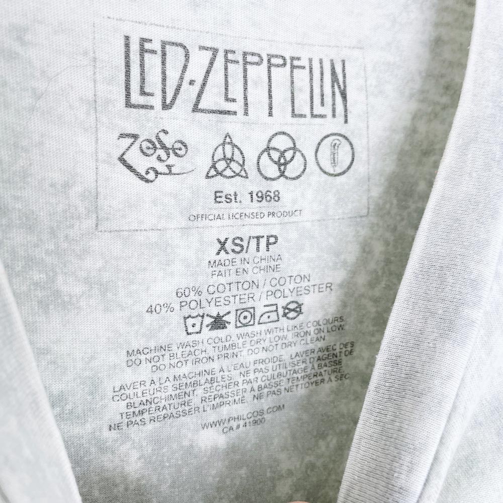 led zeppelin x philcos 1977 tour reprint sleeveless tee