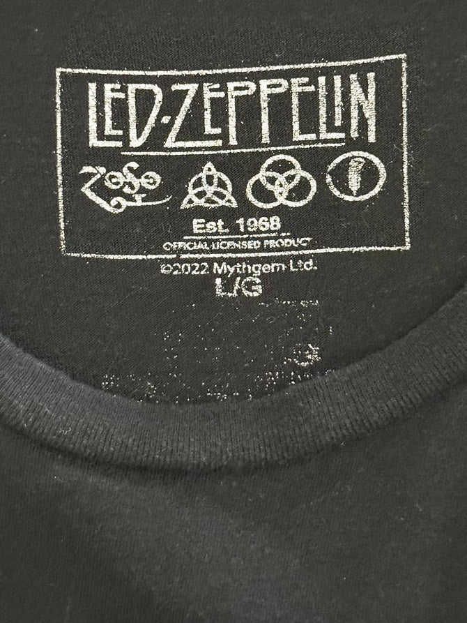 led zeppelin inglewood california concert reprint tee | 1977 - good market thrift store