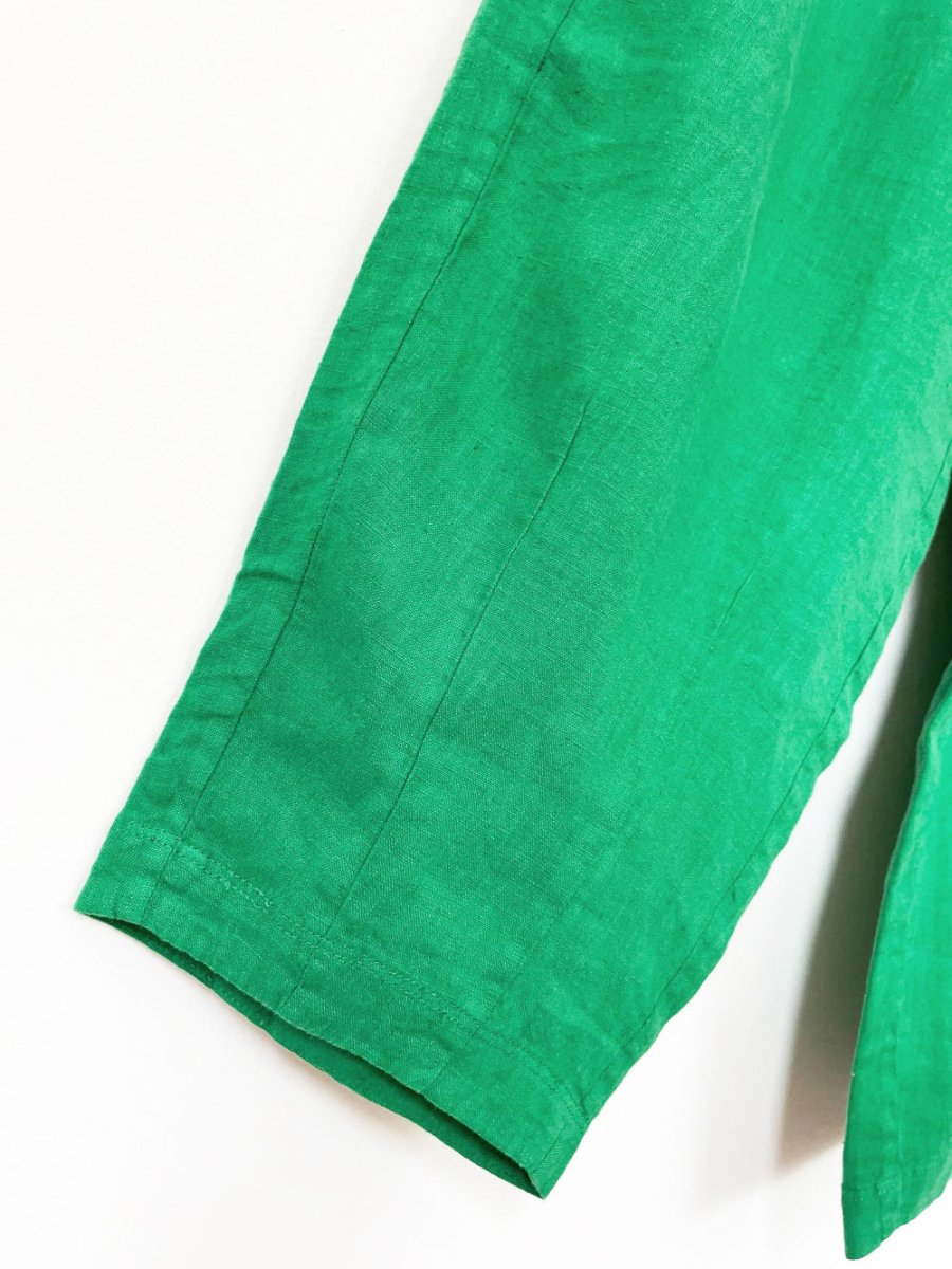 left on friday 100% linen getaway balloon pants - good market thrift store