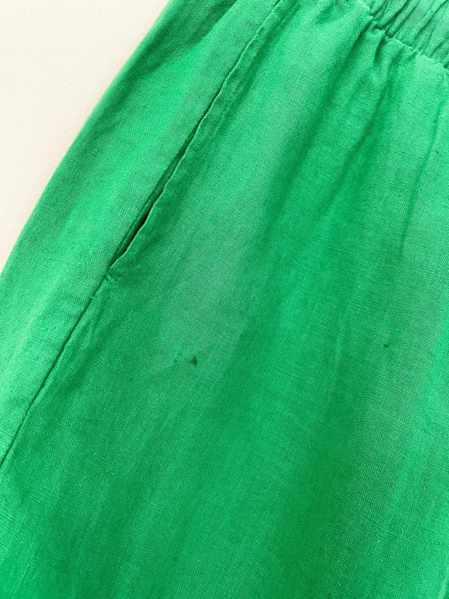 left on friday 100% linen getaway balloon pants - good market thrift store