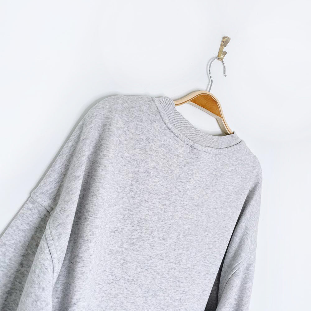 h&m oversized snoopy ice skating crew