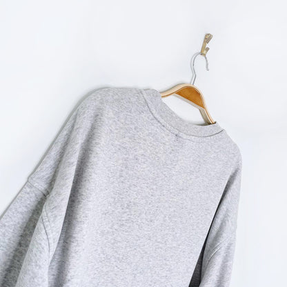 h&m oversized snoopy ice skating crew