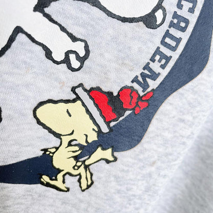 h&m oversized snoopy ice skating crew