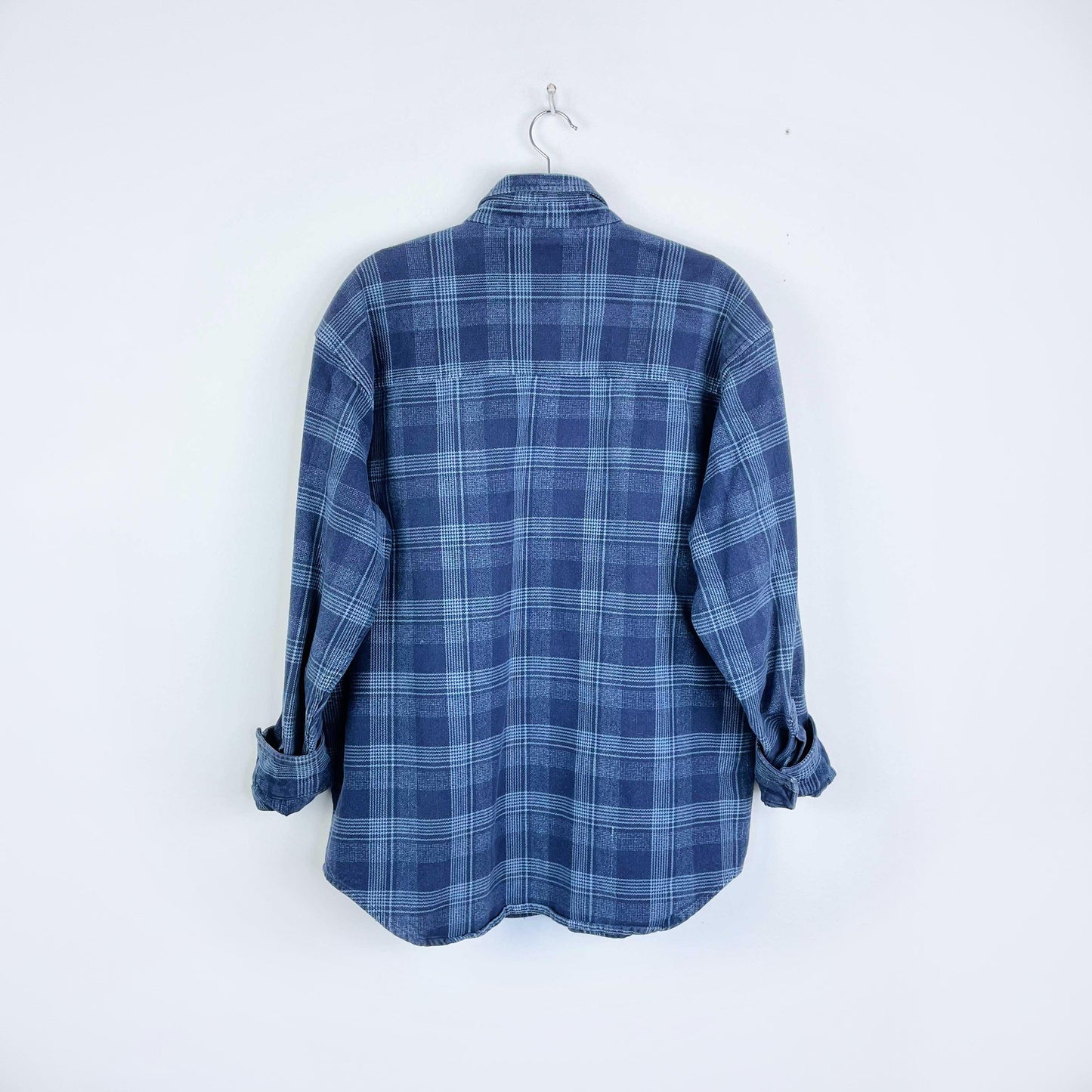 vintage levi's white tab heavy flannel plaid shirt