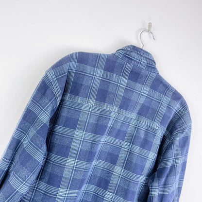 vintage levi's white tab heavy flannel plaid shirt