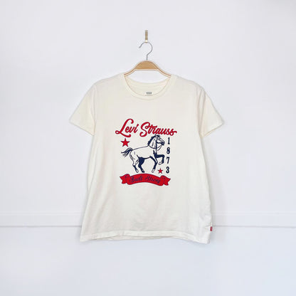 levi strauss horse graphic tee