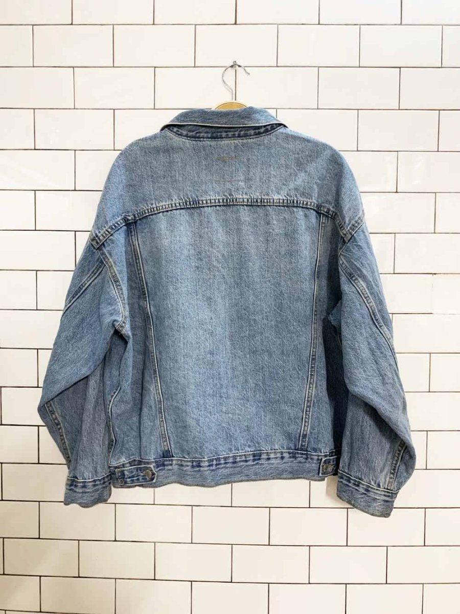 levi strauss signature white tab denim jacket - good market thrift store