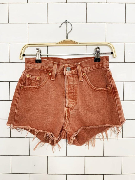 levi's 501 cut off distressed denim shorts - good market thrift store