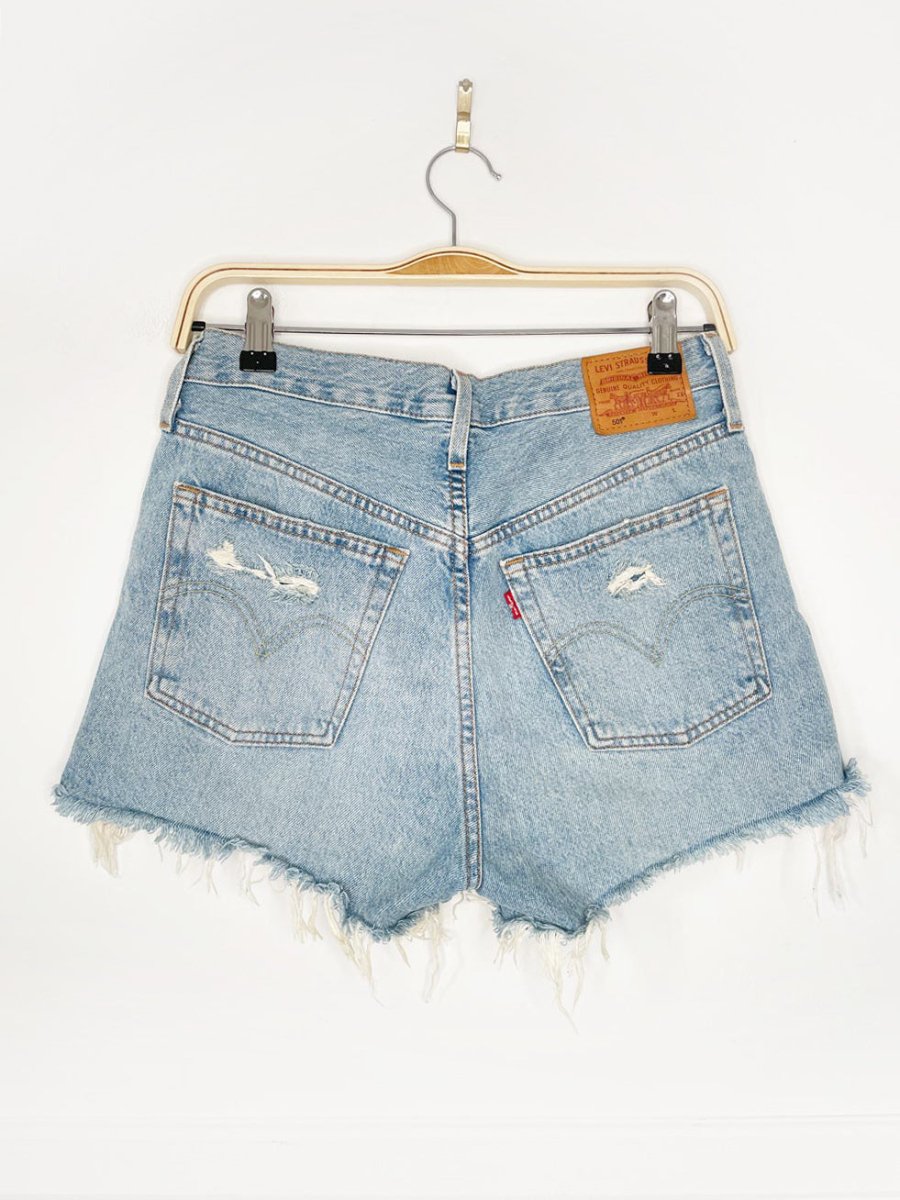 levi's 501 distressed cut off denim shorts - good market thrift store