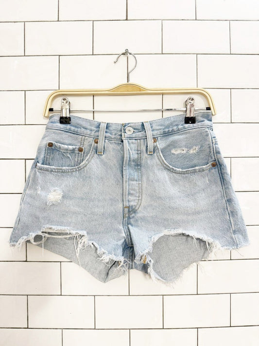 levi's 501 distressed cut off denim shorts - good market thrift store