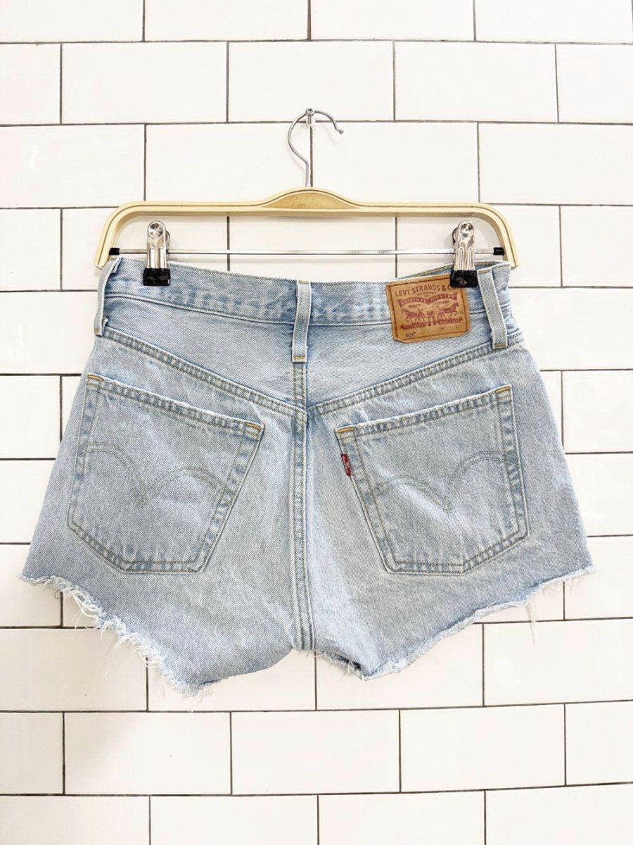 levi's 501 distressed cut off denim shorts - good market thrift store