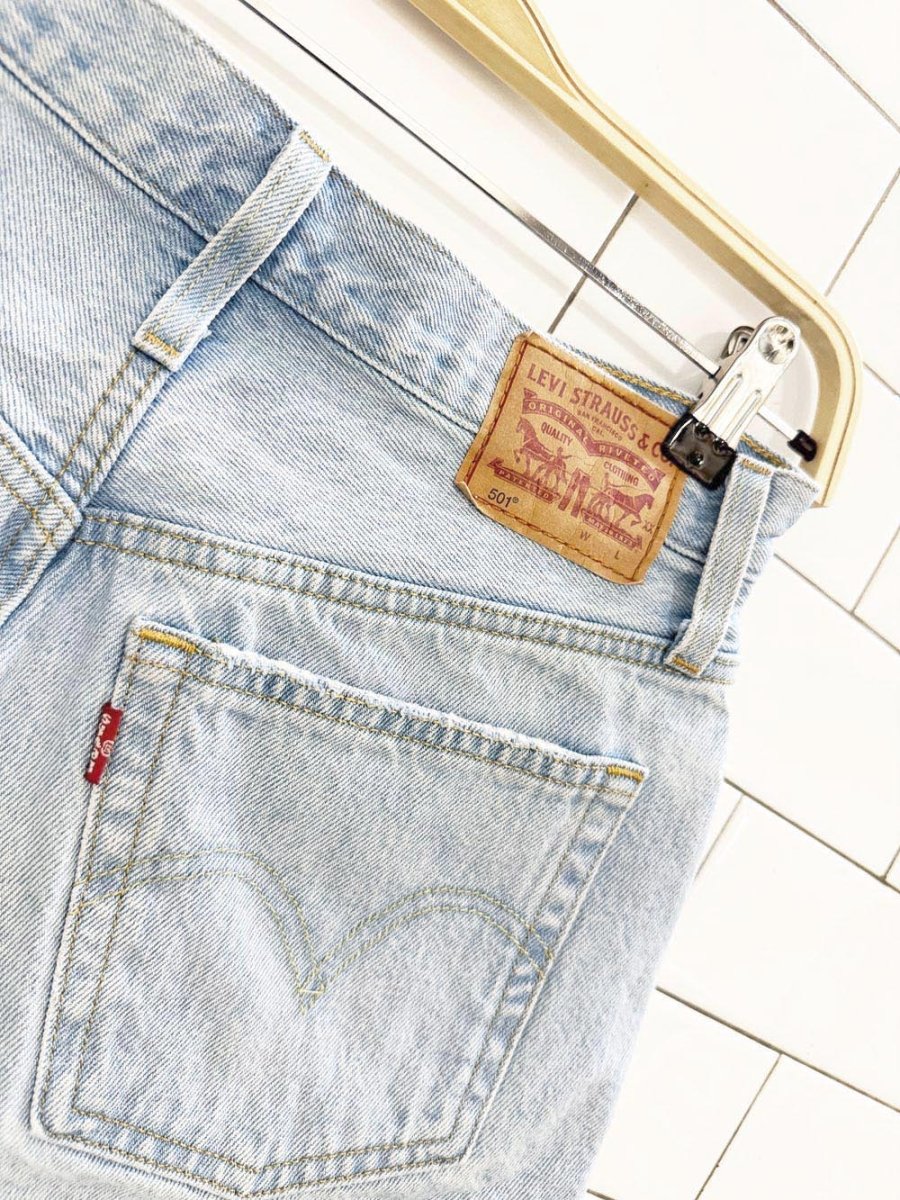 levi's 501 distressed cut off denim shorts - good market thrift store
