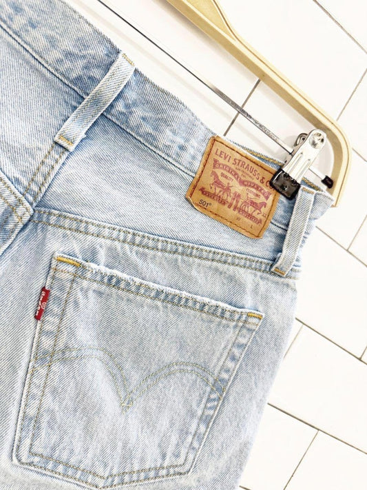 levi's 501 distressed cut off denim shorts - good market thrift store