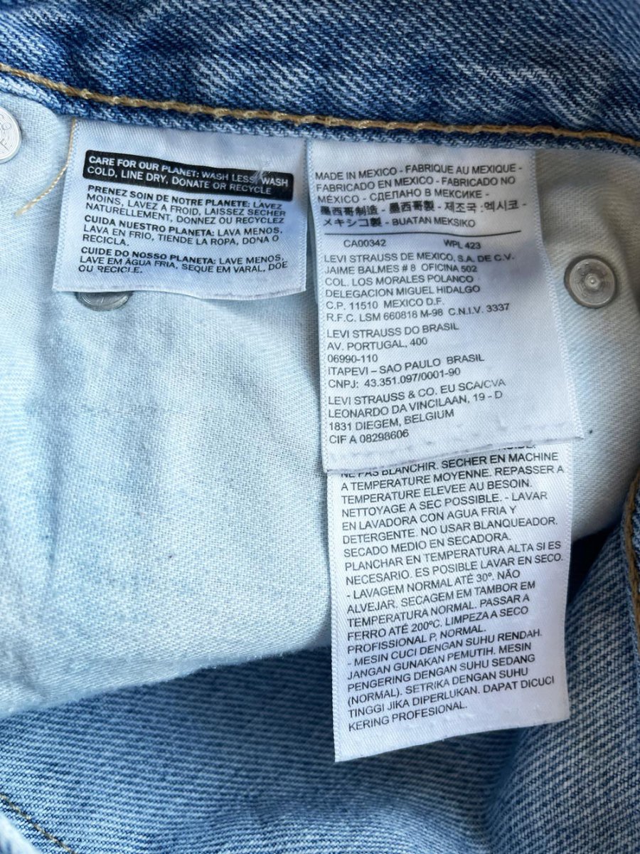 levi's 550 loose fit cut off denim shorts - good market thrift store