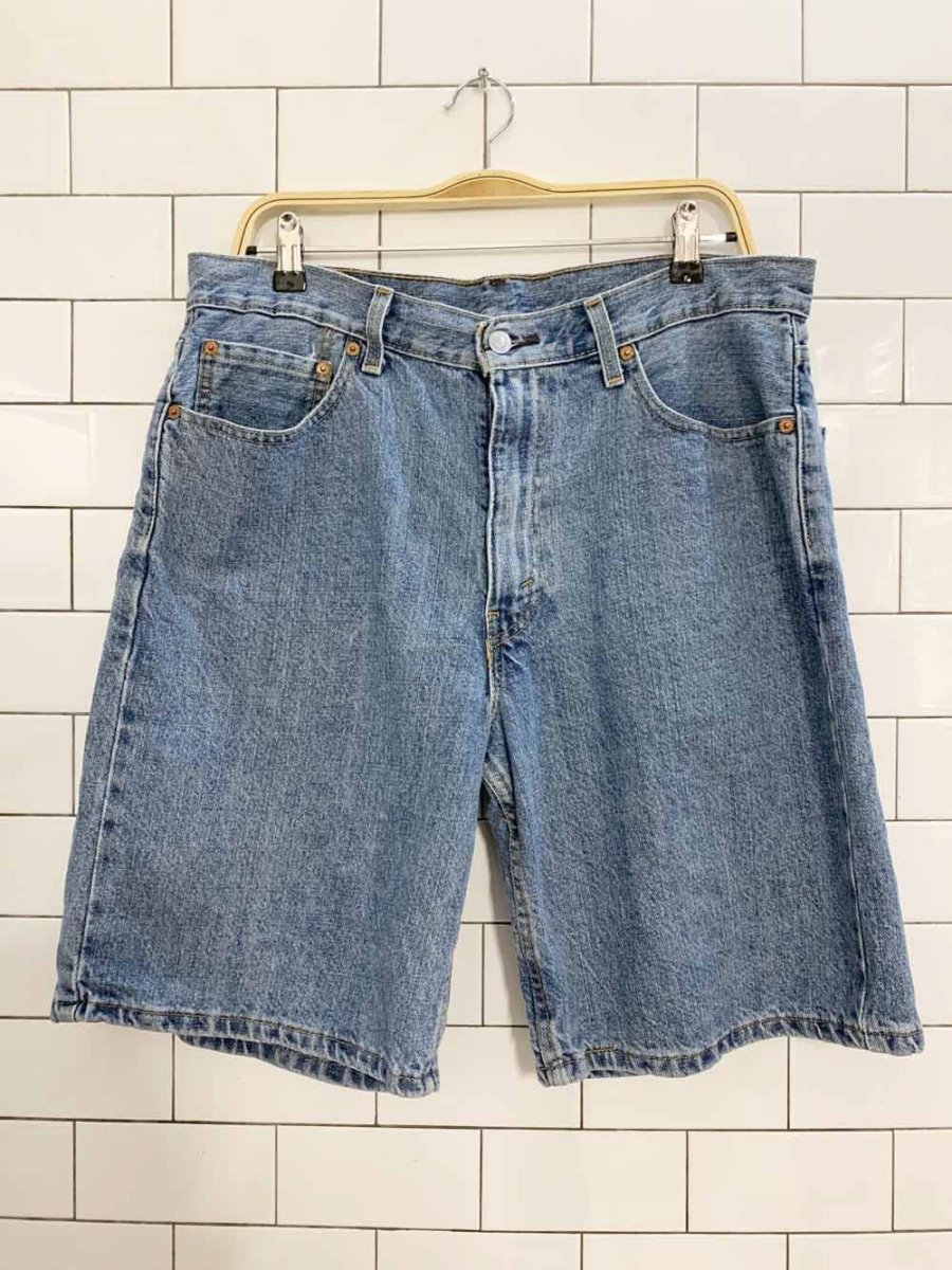 levi's 550 loose long denim shorts - good market thrift store