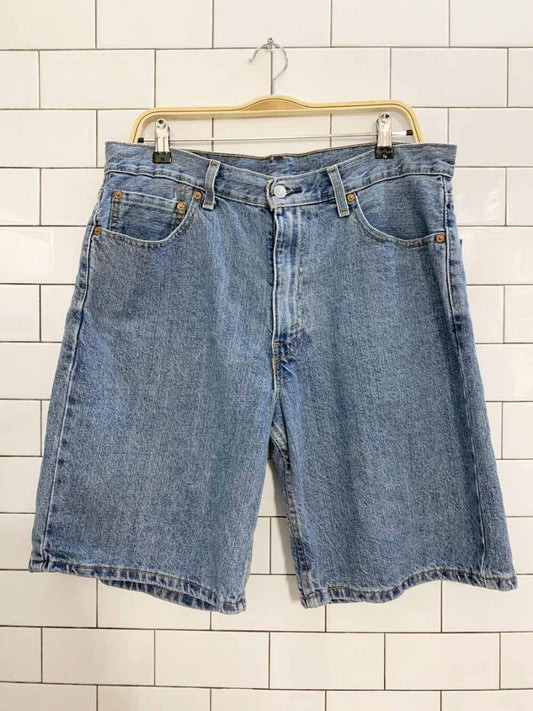 levi's 550 loose long denim shorts - good market thrift store
