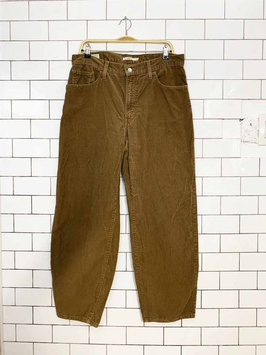 levi's baggy dad corduroy relaxed high waisted pants - good market thrift store