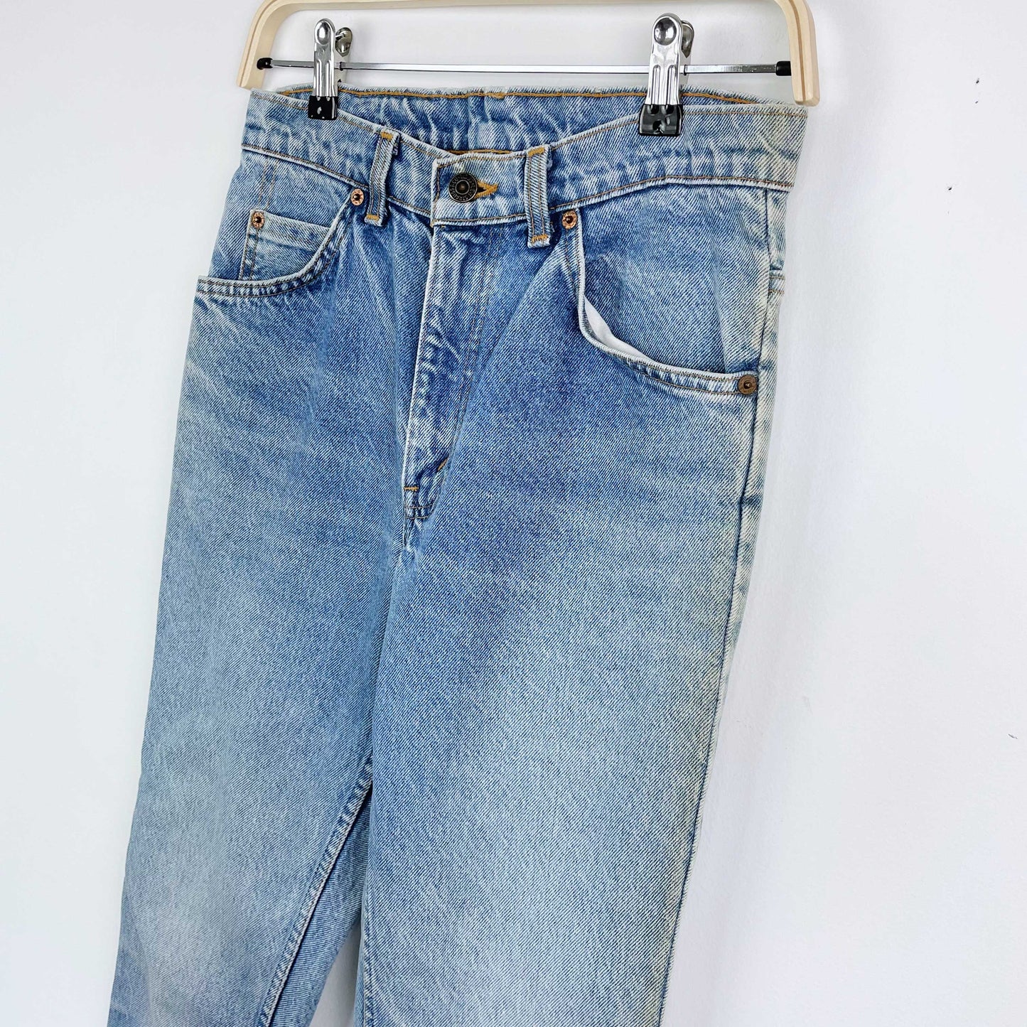 vintage levi's orange tab 631 light wash jeans