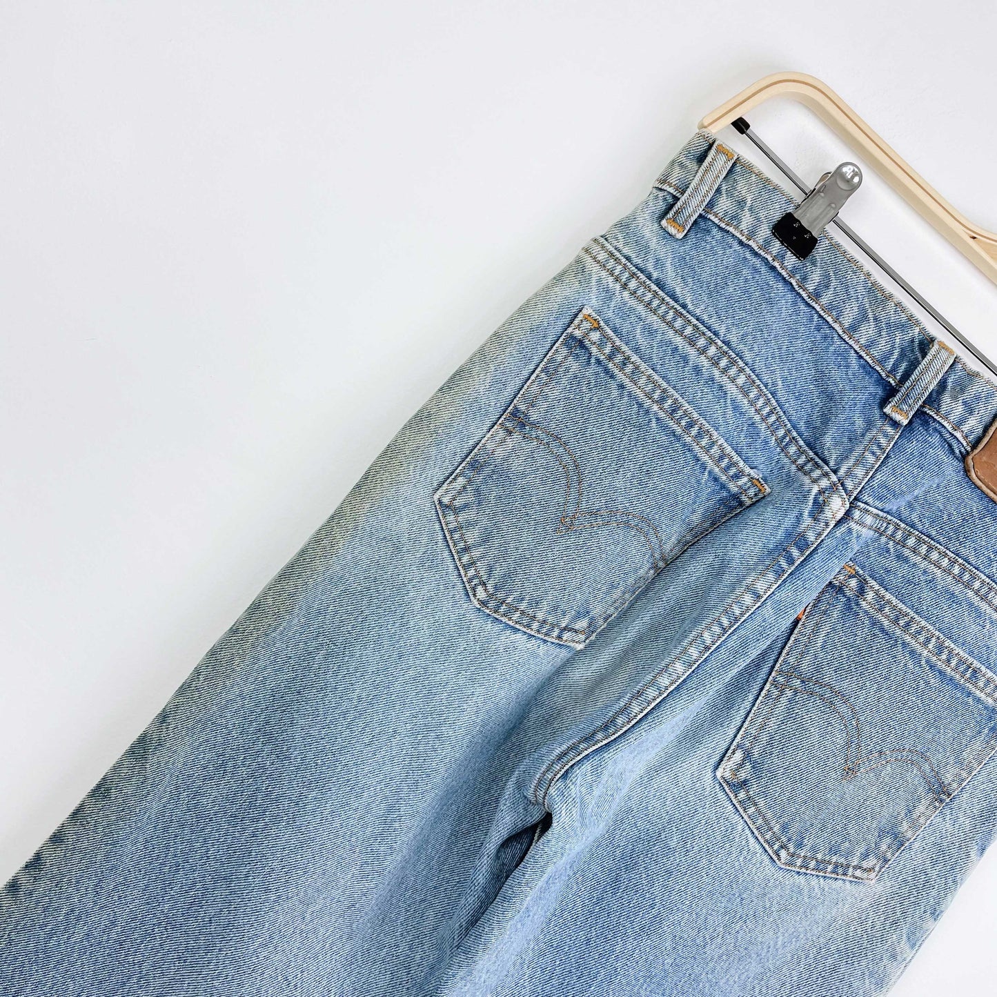 vintage levi's orange tab 631 light wash jeans