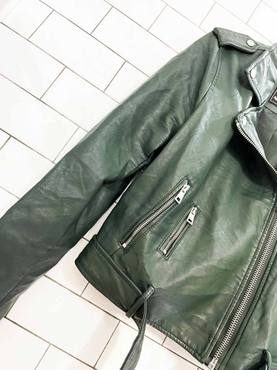 levi's faux leather biker jacket - good market thrift store