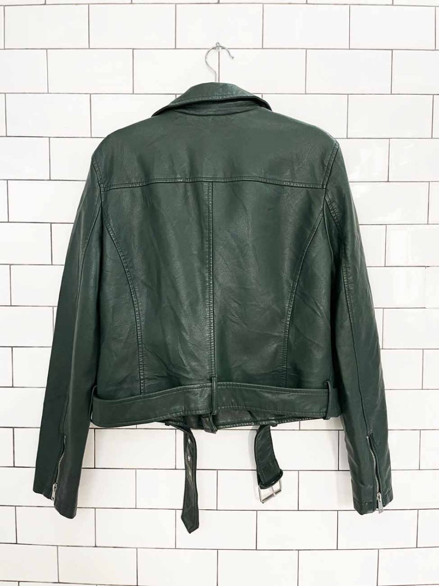 levi's faux leather biker jacket - good market thrift store