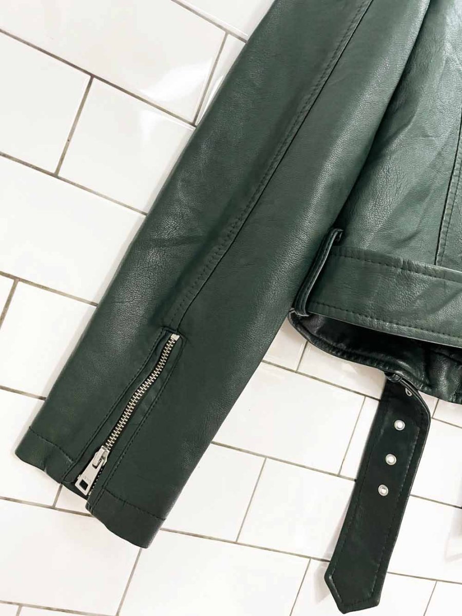 levi's faux leather biker jacket - good market thrift store