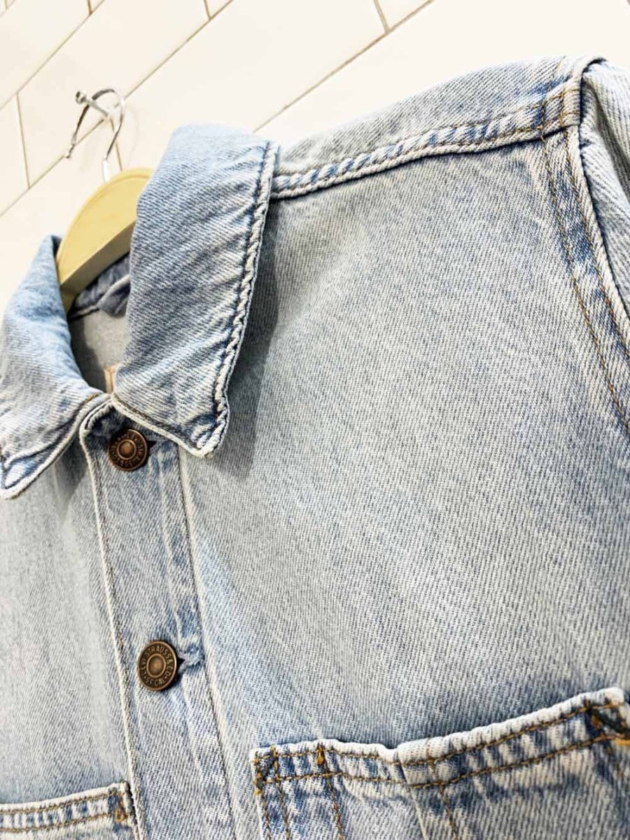 levi's loose wide leg denim coveralls - good market thrift store