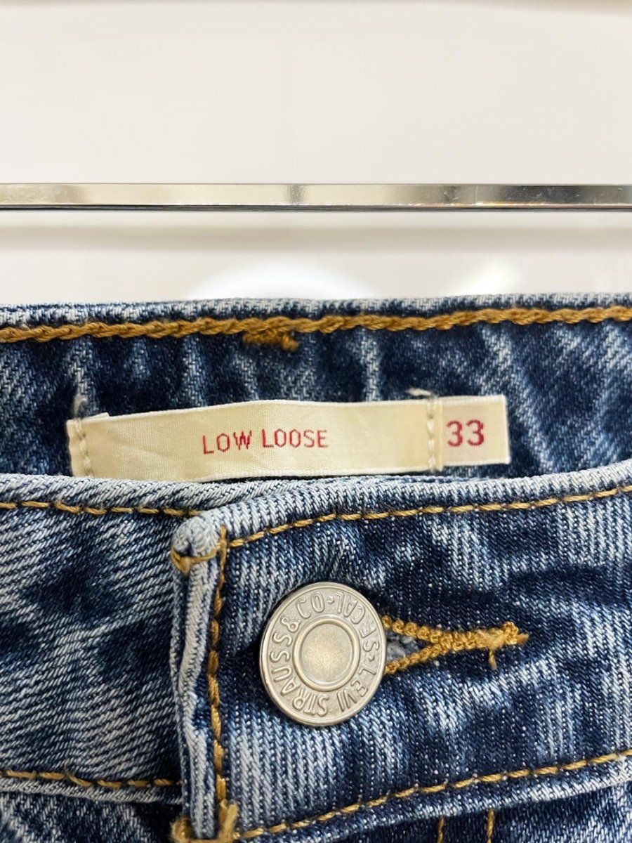 levi's low loose wide leg jeans - good market thrift store