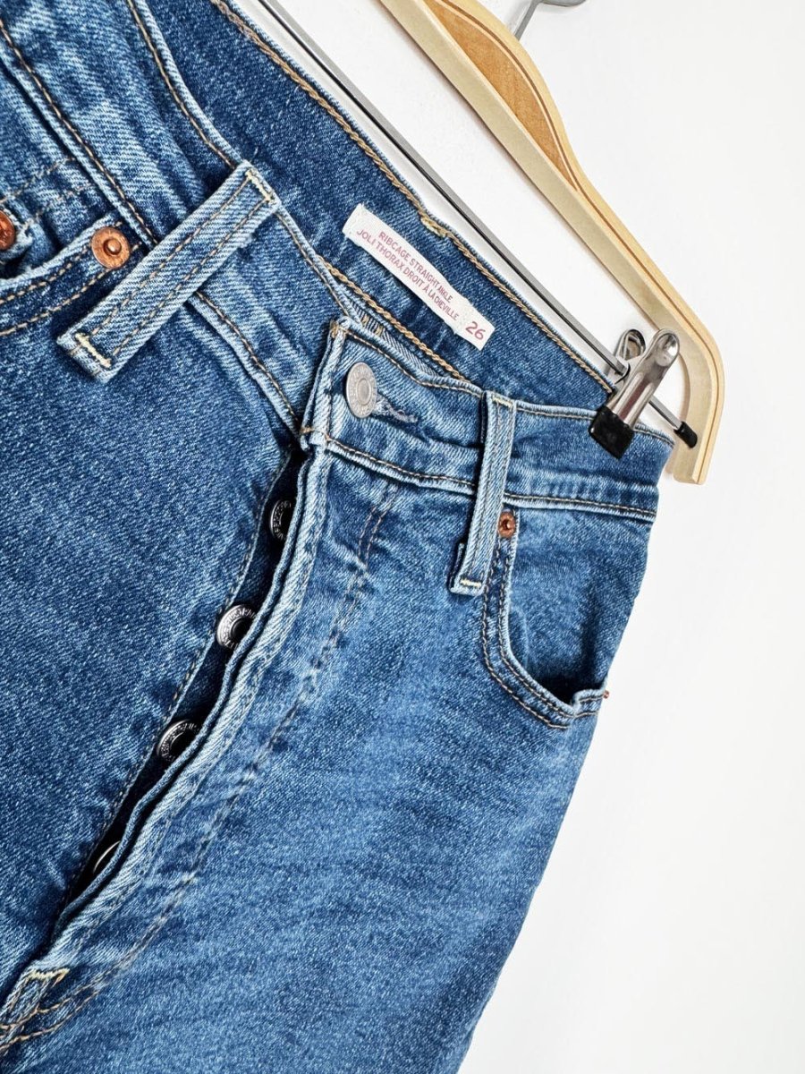 levi's ribcage straight ankle jeans - good market thrift store