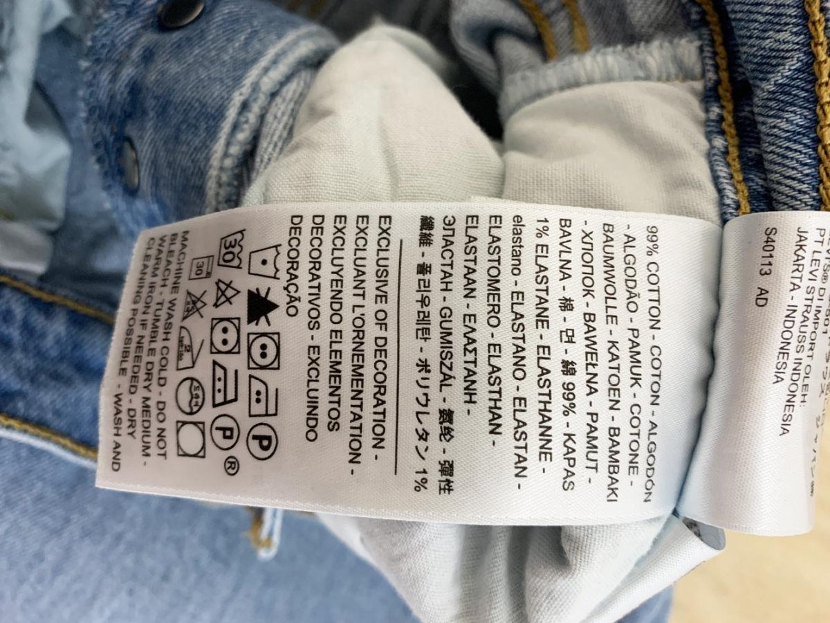 levi's ribcage straight button fly jeans - good market thrift store