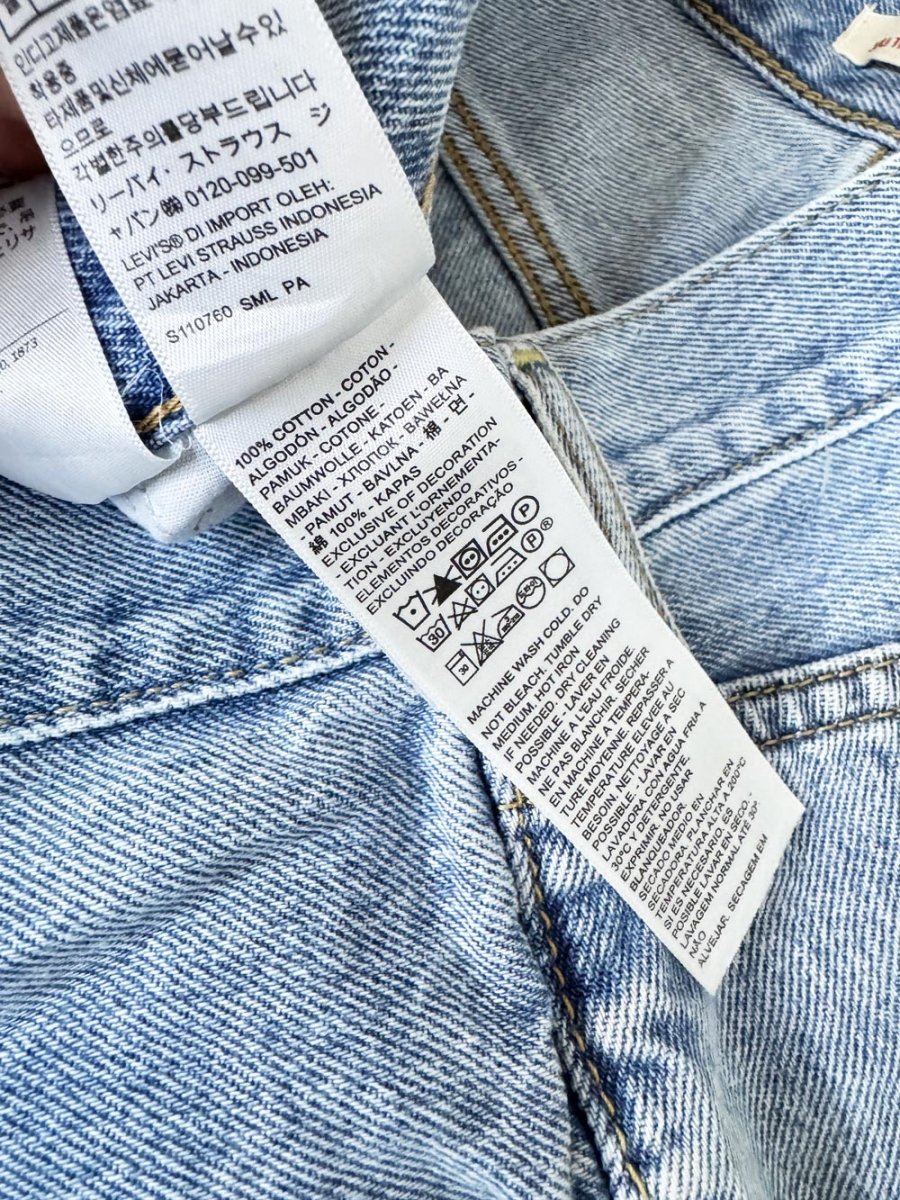 levi's ribcage wide leg jeans | light wash - good market thrift store