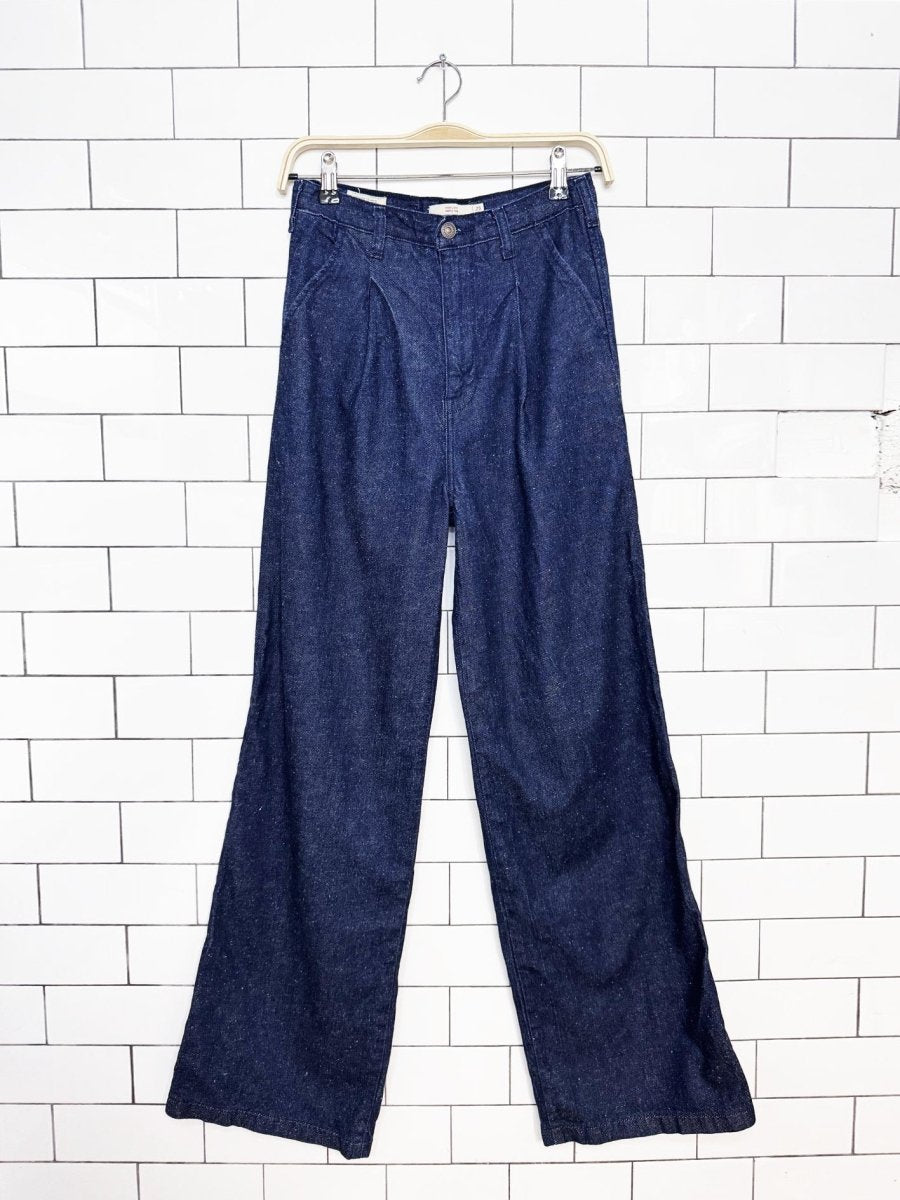 levi's x felix the cat tailored high loose pleated wide leg jeans - good market thrift store