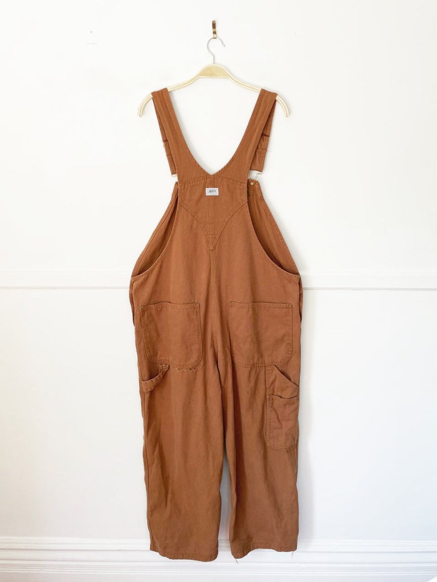 liberty duck canvas distressed overalls - good market thrift store