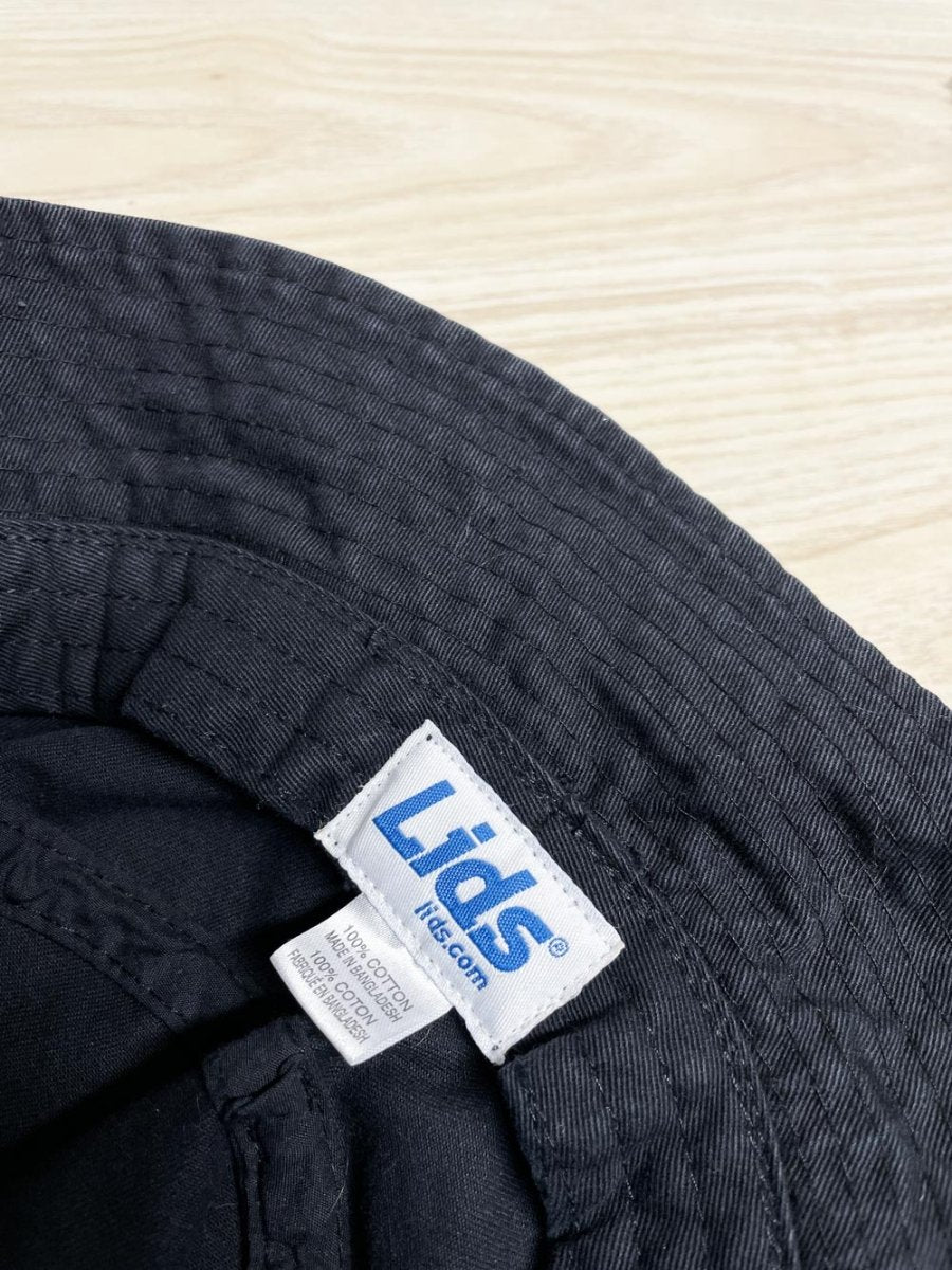 lids black cotton bucket hat - good market thrift store